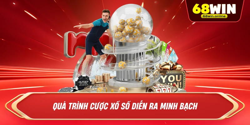 quá trình cược xổ số diễn ra minh bạch